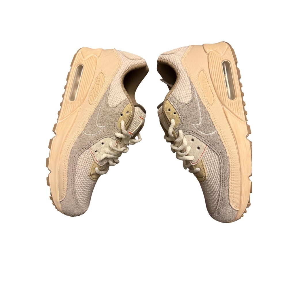 New Nike Men's Air Max 90 Size 7 Sail Light Bone Orange Sneakers No Box - Picture 6 of 11